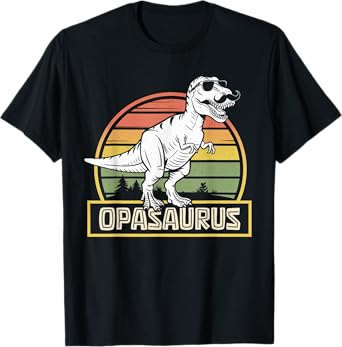 Opasaurus T Rex Dinosaur Opa Saurus Matching Family Men T-Shirt