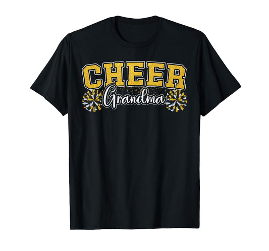 Cheer Grandma My Favorite Cheerleader Calls Me G-ma Yellow T-Shirt