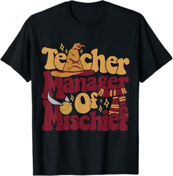 Magical Teacher Shirt Manager Of Mischief Teacher Gifts T-Shirt