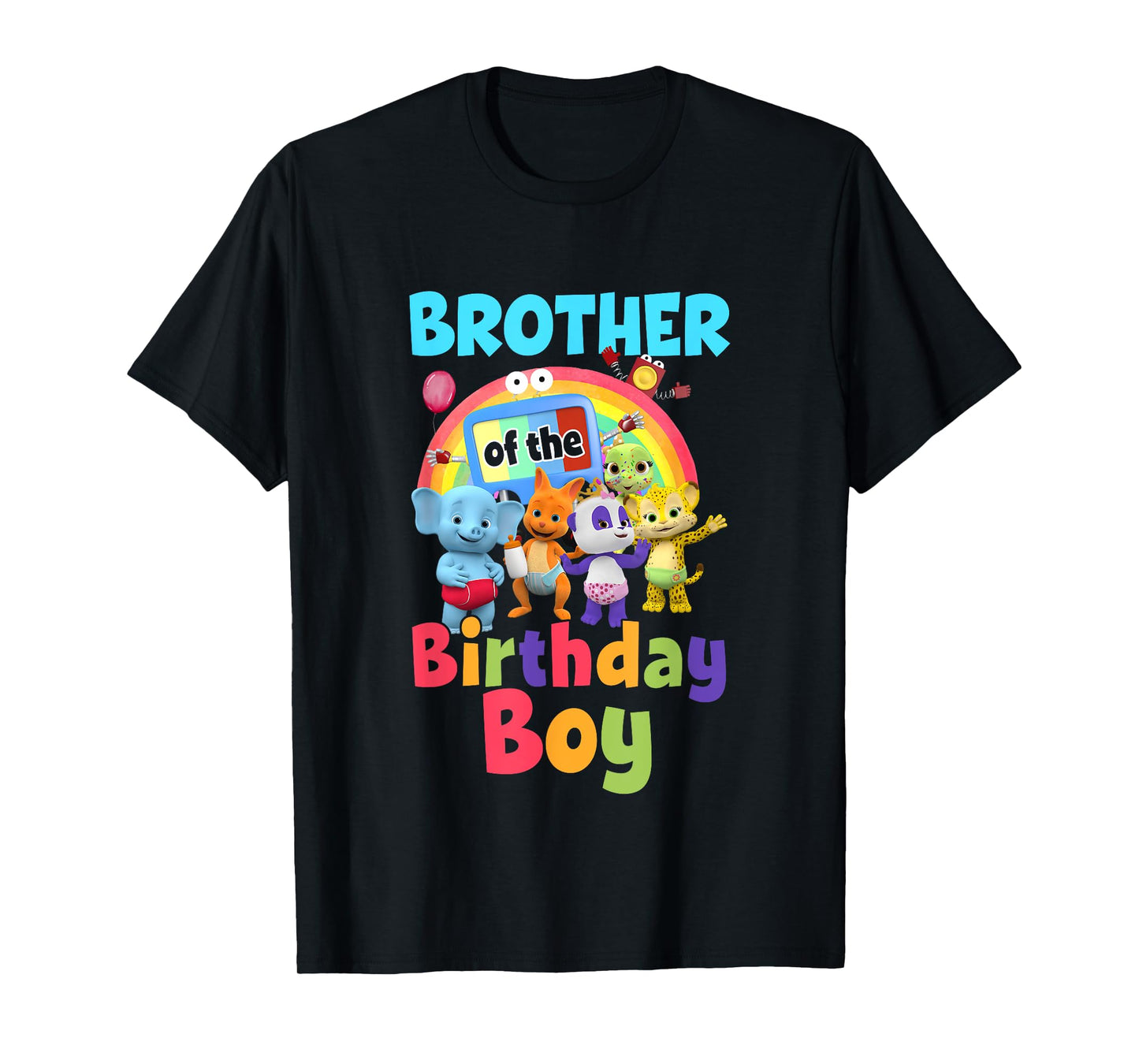 Brother Of The Birthday Boy Family Party Decor Matching T-Shirt