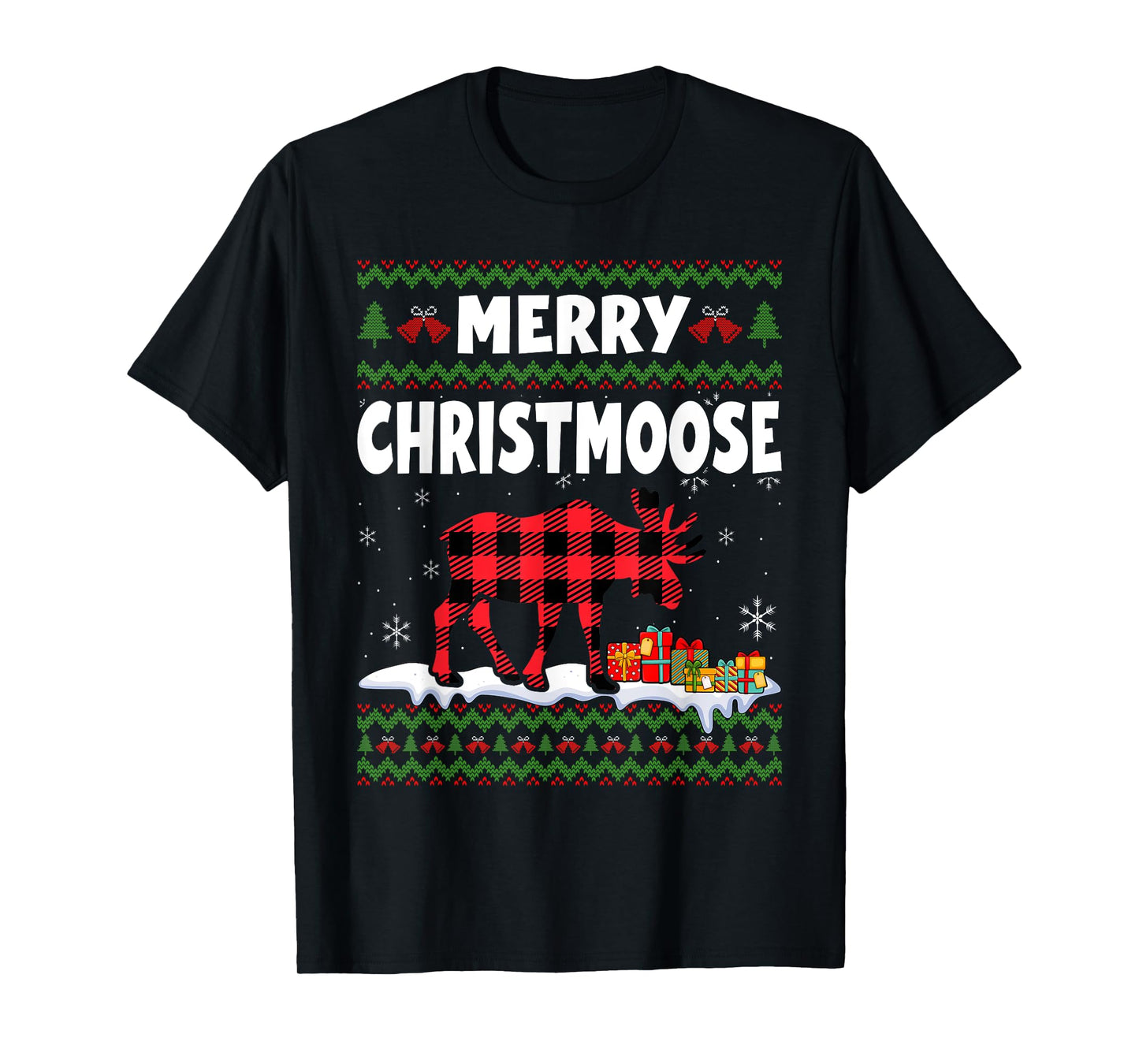 Merry Christmoose Christmas Moose Lover Xmas Holiday T-Shirt