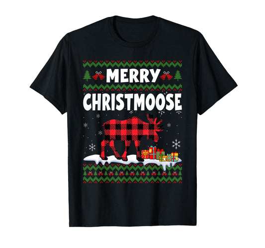 Merry Christmoose Christmas Moose Lover Xmas Holiday T-Shirt
