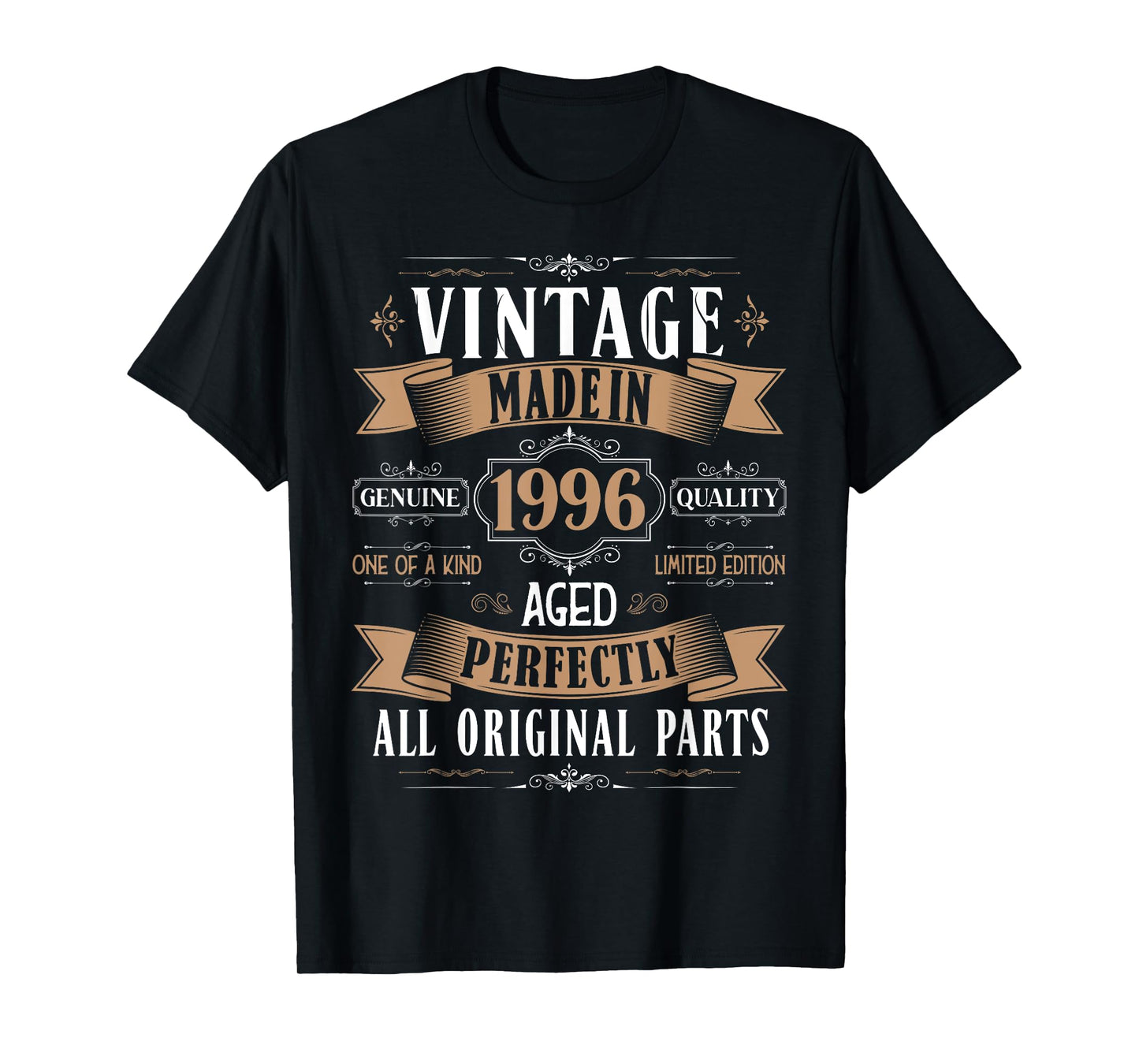 Vintage 29th birthday men Born 1996 29 years old Bday mens T-Shirt