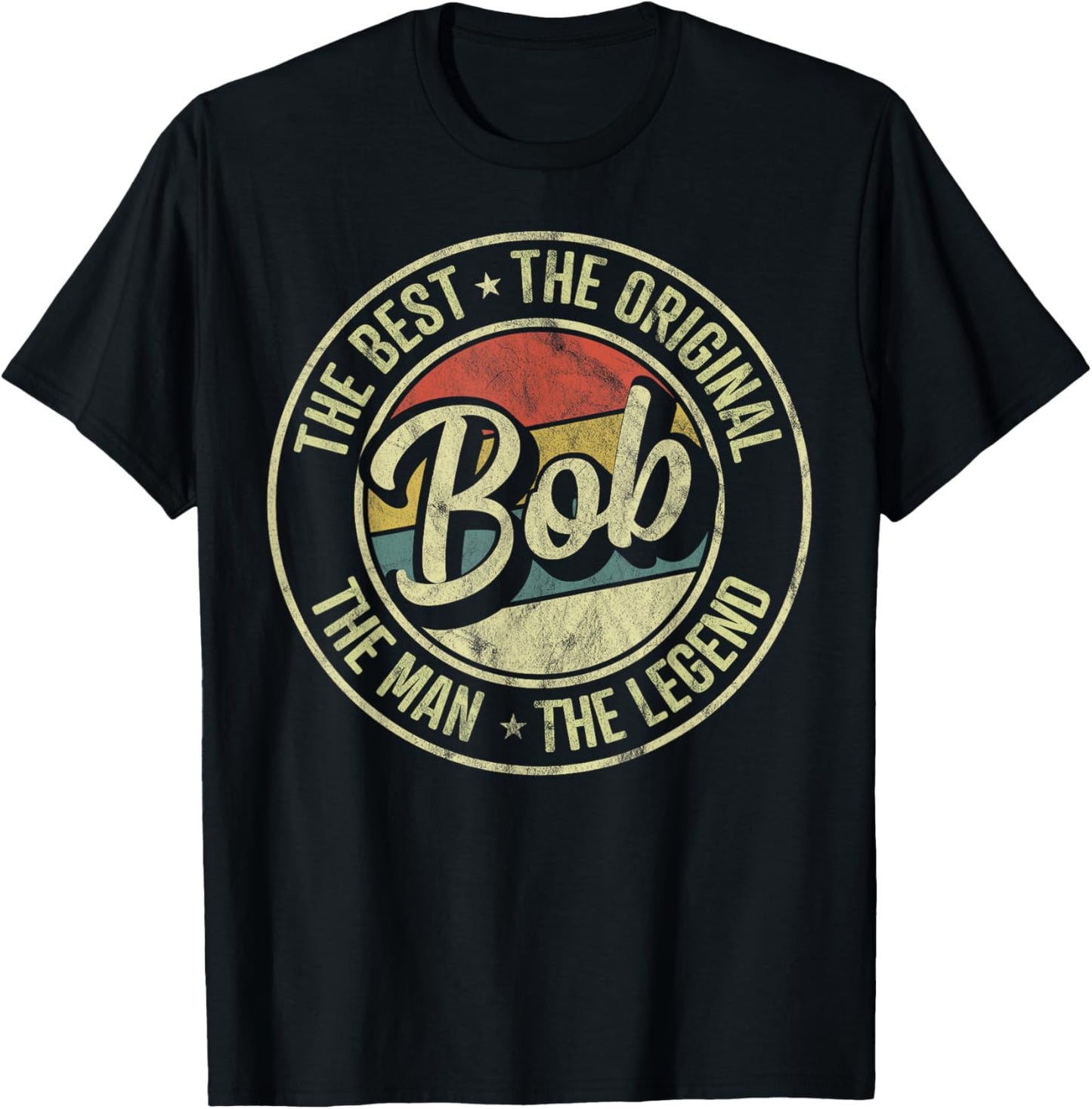 Bob Personal Name First Name Retro Bob T-Shirt
