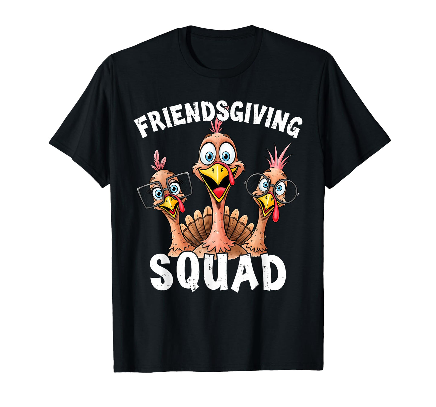 Funny Friendsgiving Turkey Trot Squad Matching Thanksgiving T-Shirt