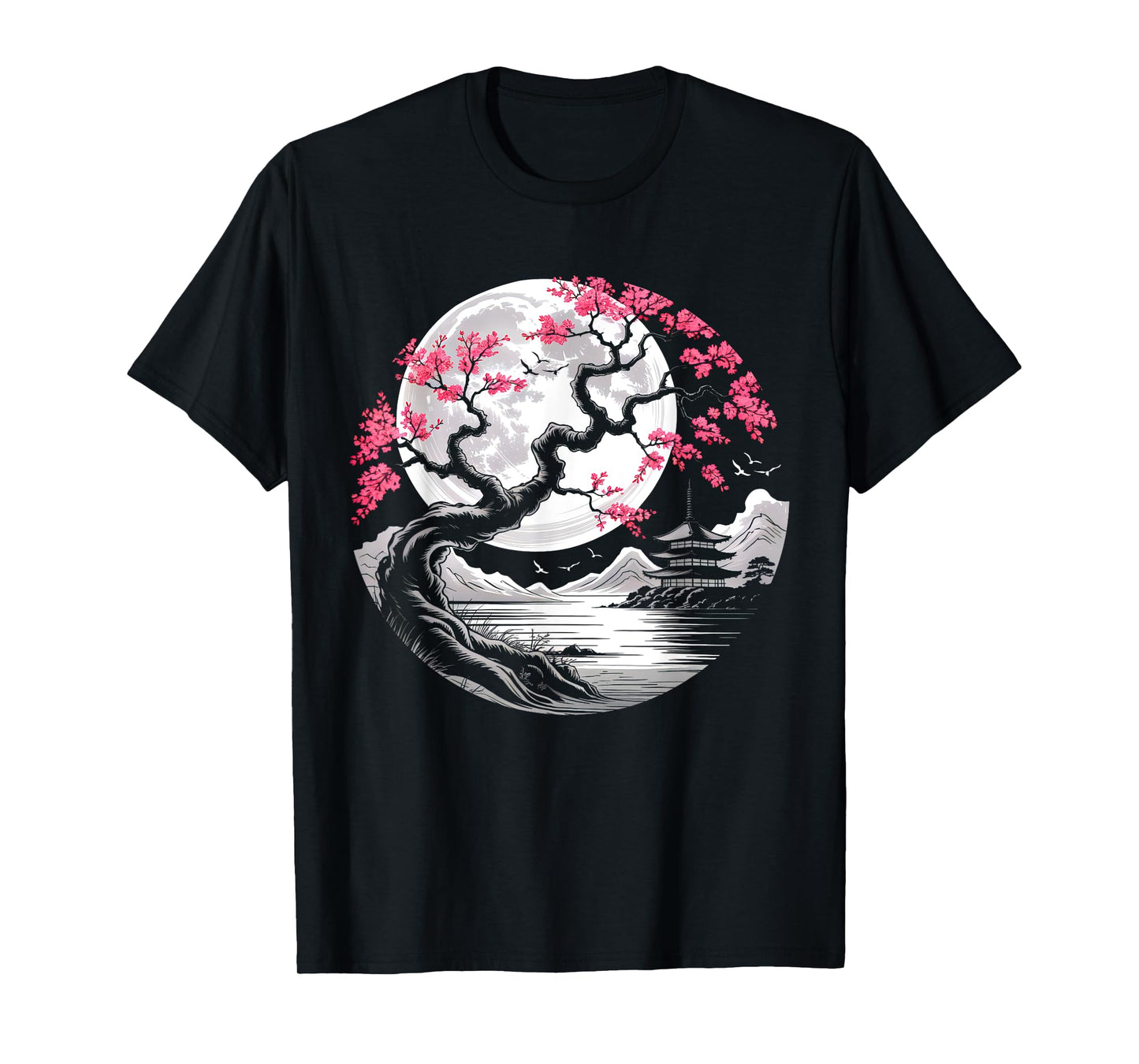 Vintage Japanese Sakura Flower Cherry Blossom Men Women T-Shirt
