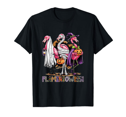 Halloween Flamingoween Ween Spooky Flamingo T-Shirt