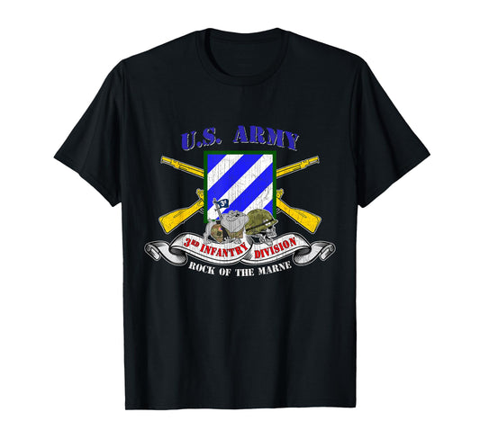 3rd Infantry Division 3rd ID Rock of the Marne Fort Stewart T-Shirt