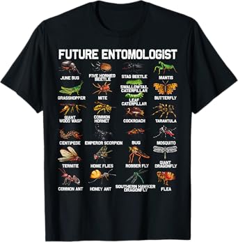 Funny Bug Catcher Designs For Kids Men Women Insect Hunter T-Shirt