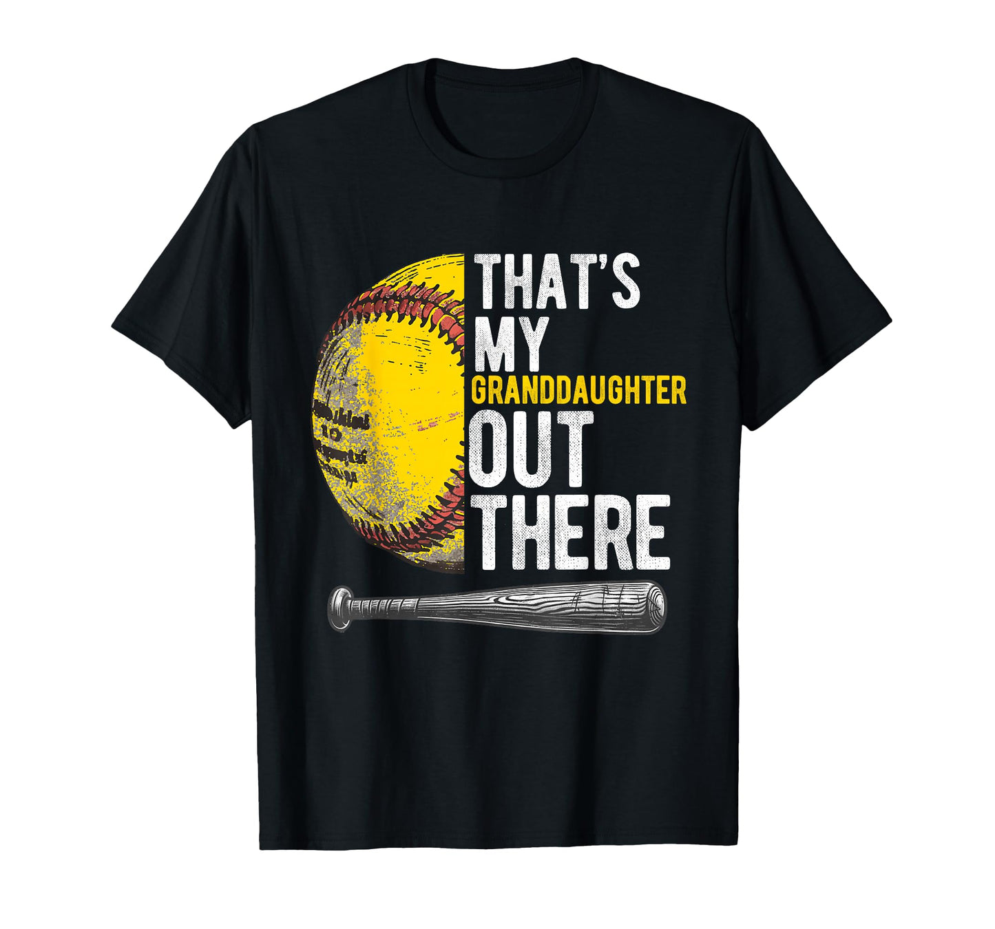 That's My Granddaughter Out There Softball Grandpa T-Shirt