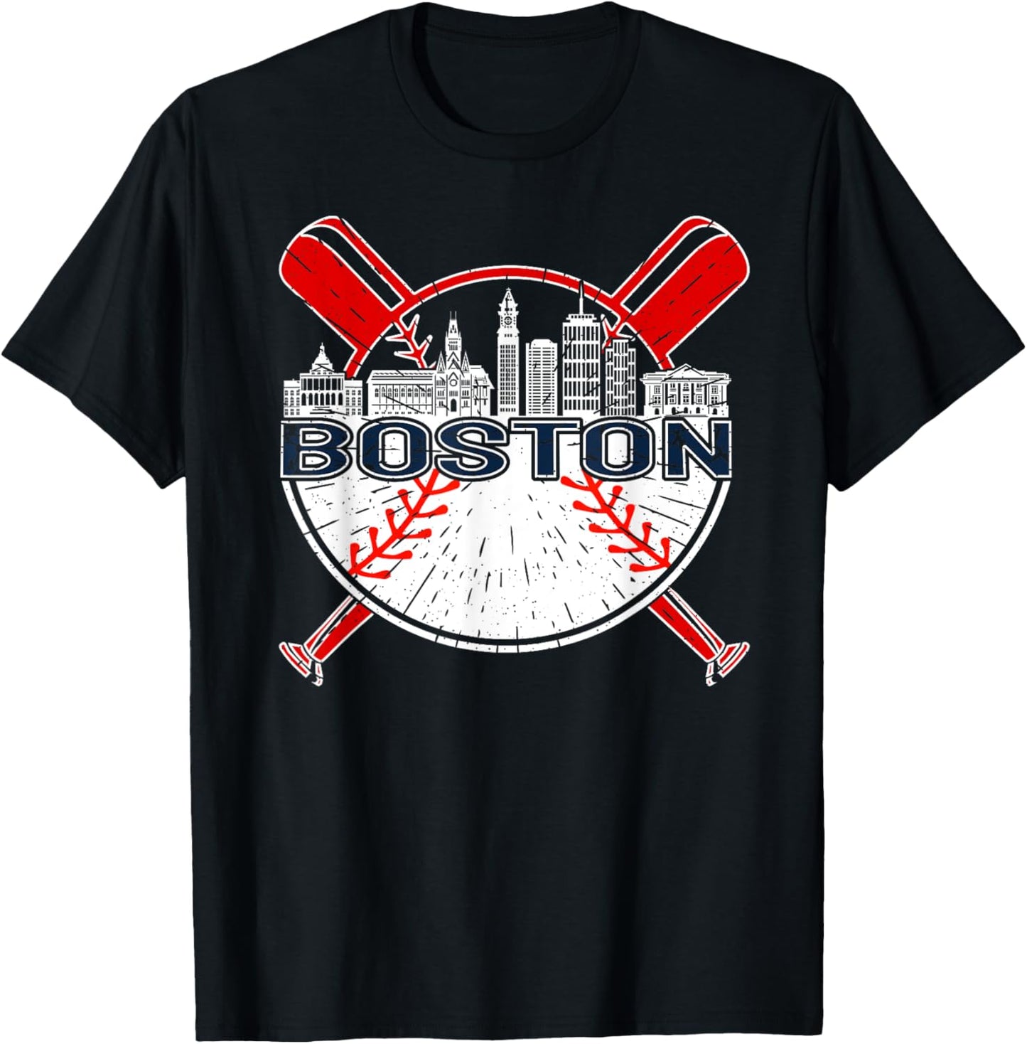 Softball Vintage Boston Baseball T-Shirt for Men and Women T-Shirt