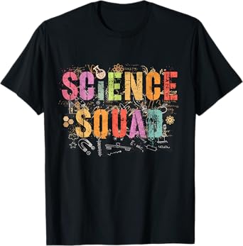 Vintage SCIENCE SQUAD Technology Teacher Team Student STEM T-Shirt