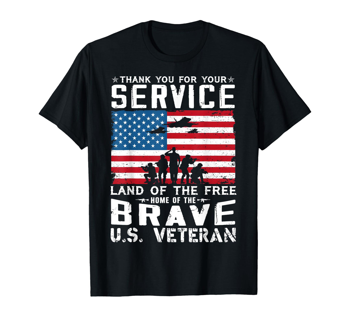 Home Of The Free Because Of The Brave Veteran T-Shirt