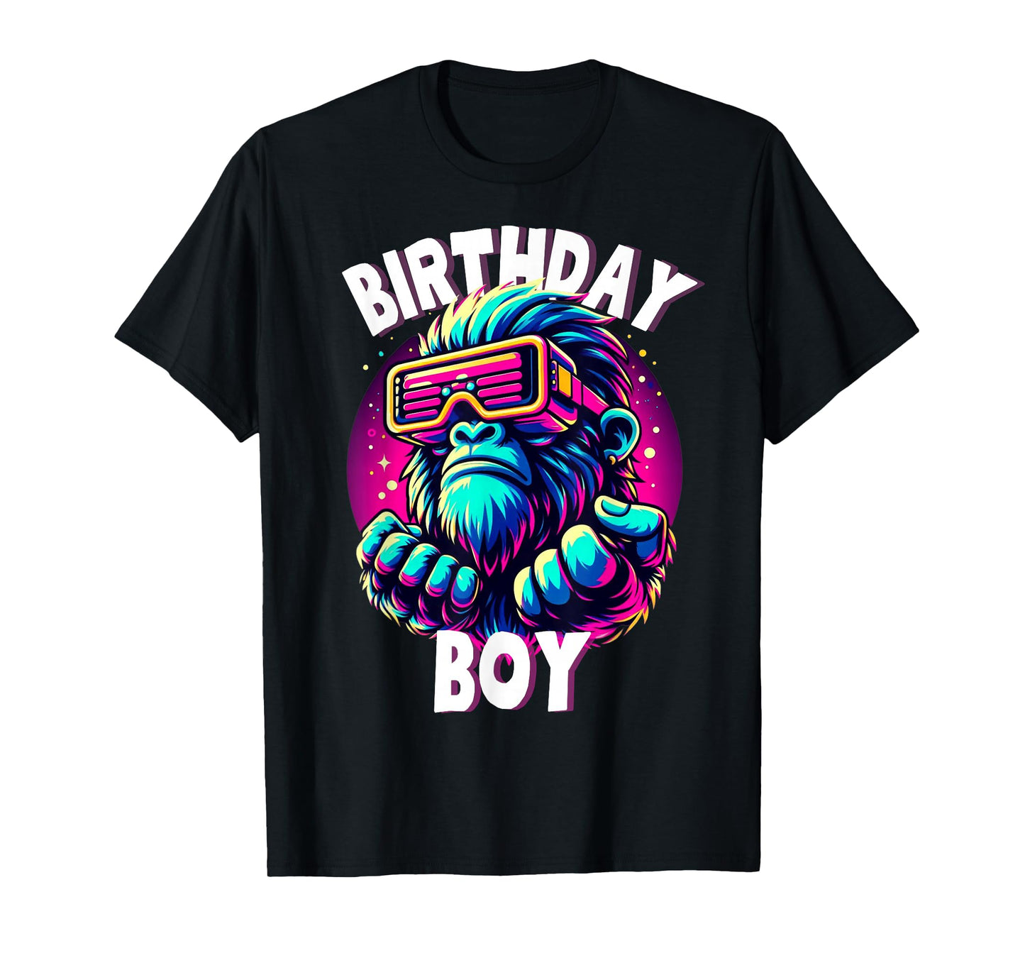 Gorilla Birthday Funny Gorilla Boys Adult Girl Family Party T-Shirt