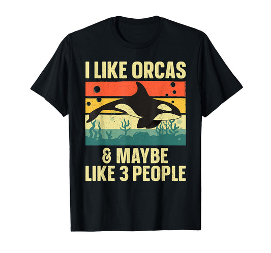 Cool Orca Design For Men Women Kids Killer Whale Ocean Orca T-Shirt
