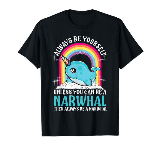 Cool Narwhal Art For Men Women Kids Narwhal Costume Narwhal T-Shirt