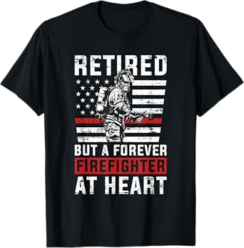 Fireman Pride 911 Rescue Retirement Gift Retired Firefighter T-Shirt