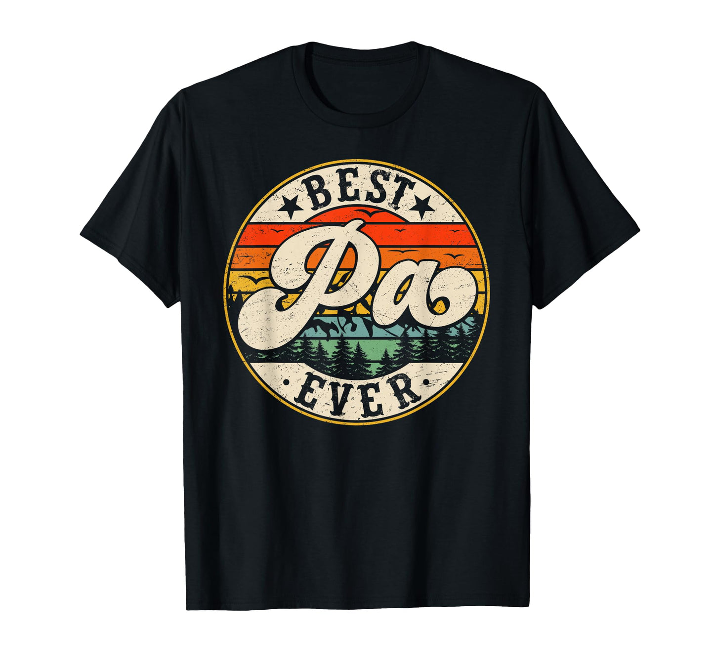 Vintage Best Pa Ever Father's Day Grandpa Men T-Shirt