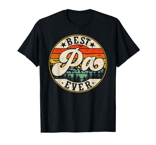 Vintage Best Pa Ever Father's Day Grandpa Men T-Shirt