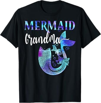 Girl Birthday Party Outfit Grandma Mermaid Grandma Shirt T-Shirt