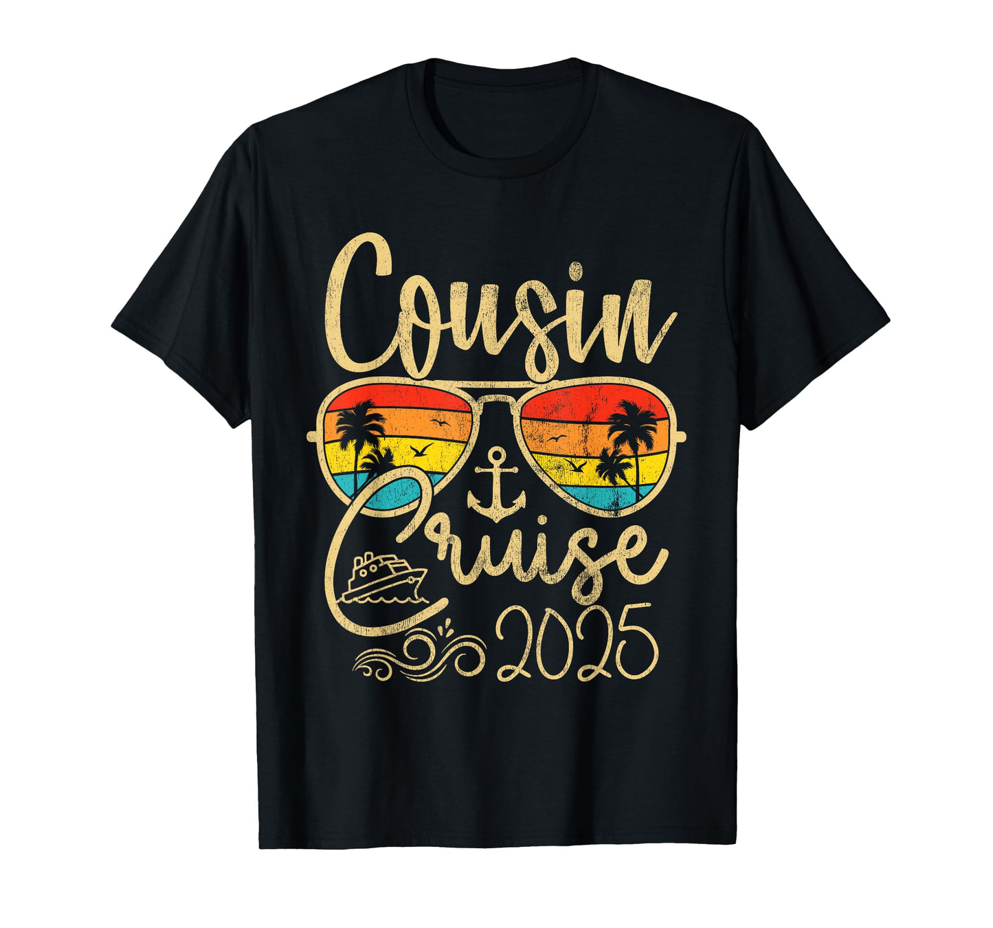 Cousin Cruise Gifts 2025 Matching Party Birthday T-Shirt