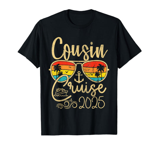 Cousin Cruise Gifts 2025 Matching Party Birthday T-Shirt