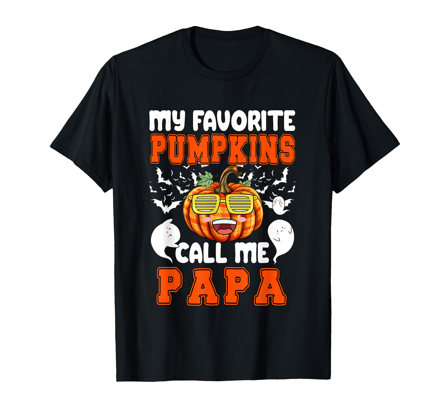 My Favorite Pumpkin Call Me Papa Halloween Family Lover T-Shirt