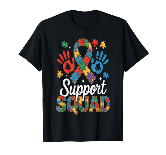 Autism Awareness Autism Support Squad Family T-Shirt