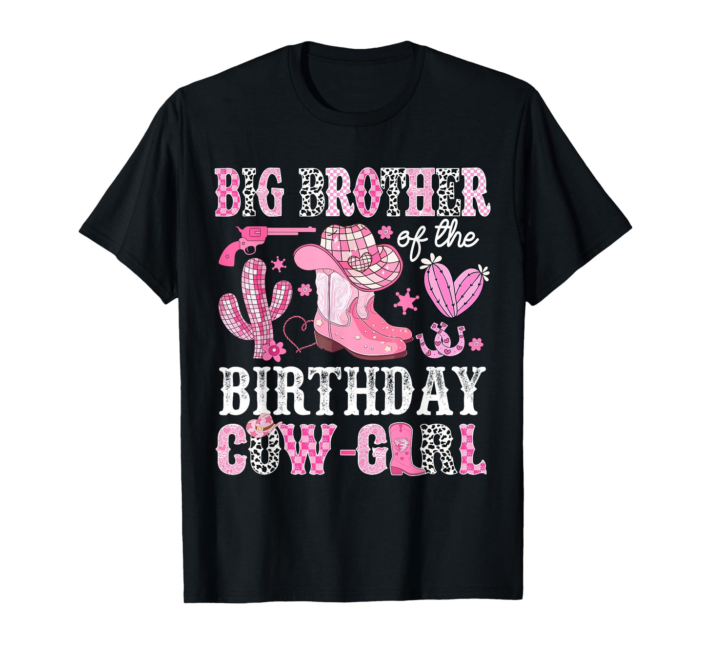Big Brother Of The Birthday Cow-Girl Rodeo Cowgirl Bday T-Shirt