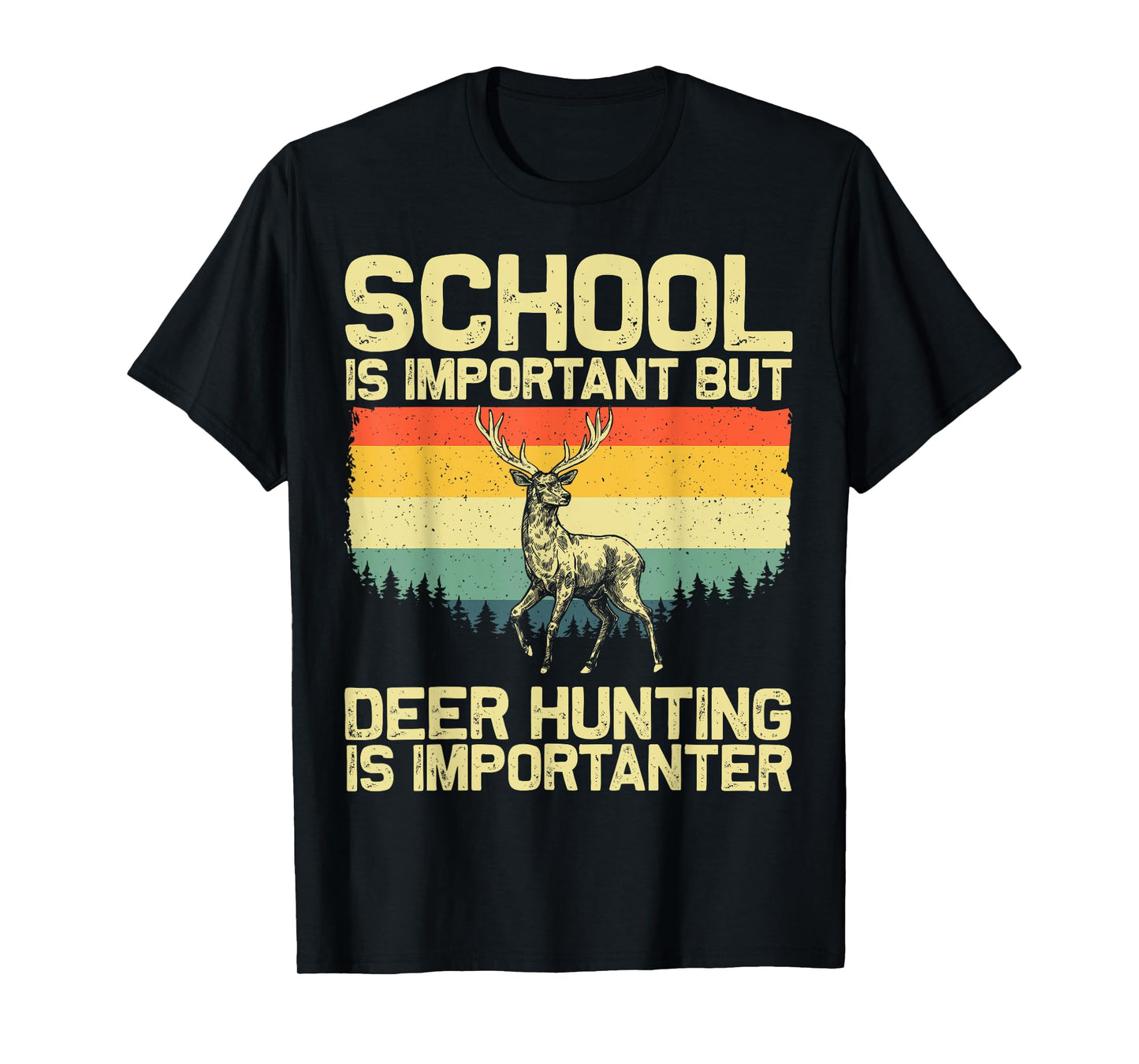 Deer Hunting Design For Boys Men Deer Hunter Deer Hunting T-Shirt