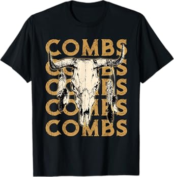 Vintage Last Name Combs Proud Funny Costume Lovers Awesome T-Shirt