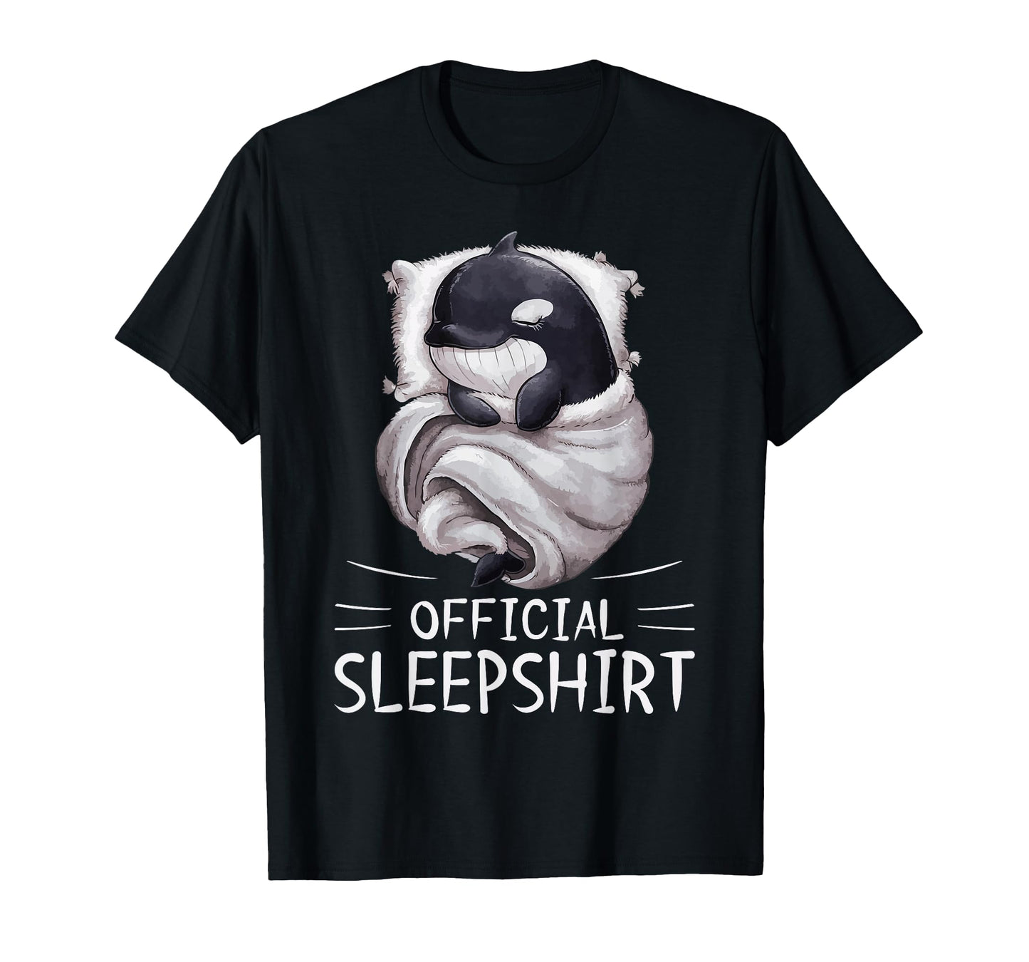 Orca Whale Animal Official Sleepshirt Pajamas Nightgown T-Shirt