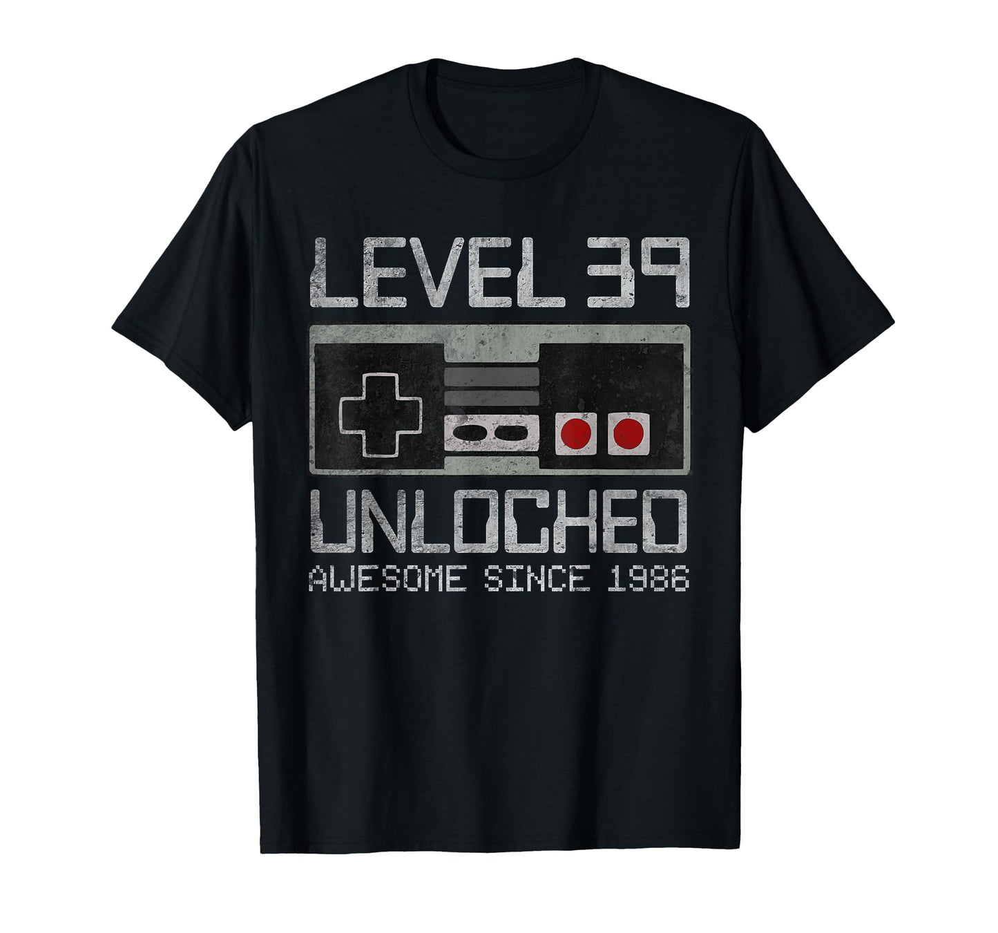 Level 39 Unlocked 39th Birthday 39 Year Old Video Gamer Men T-Shirt