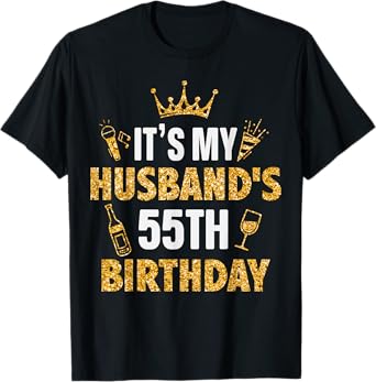 Husband It's My Husband's 55th Birthday 1970 55 Years Old T-Shirt