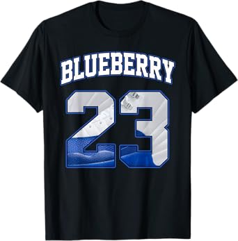 Number 23 Blueberry 12s Matching Tee For Men Women T-Shirt