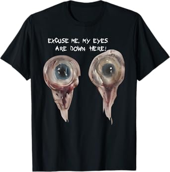 Excuse Me, My Eyes Are Down Here Baby, Eyes Weirdcore T-Shirt