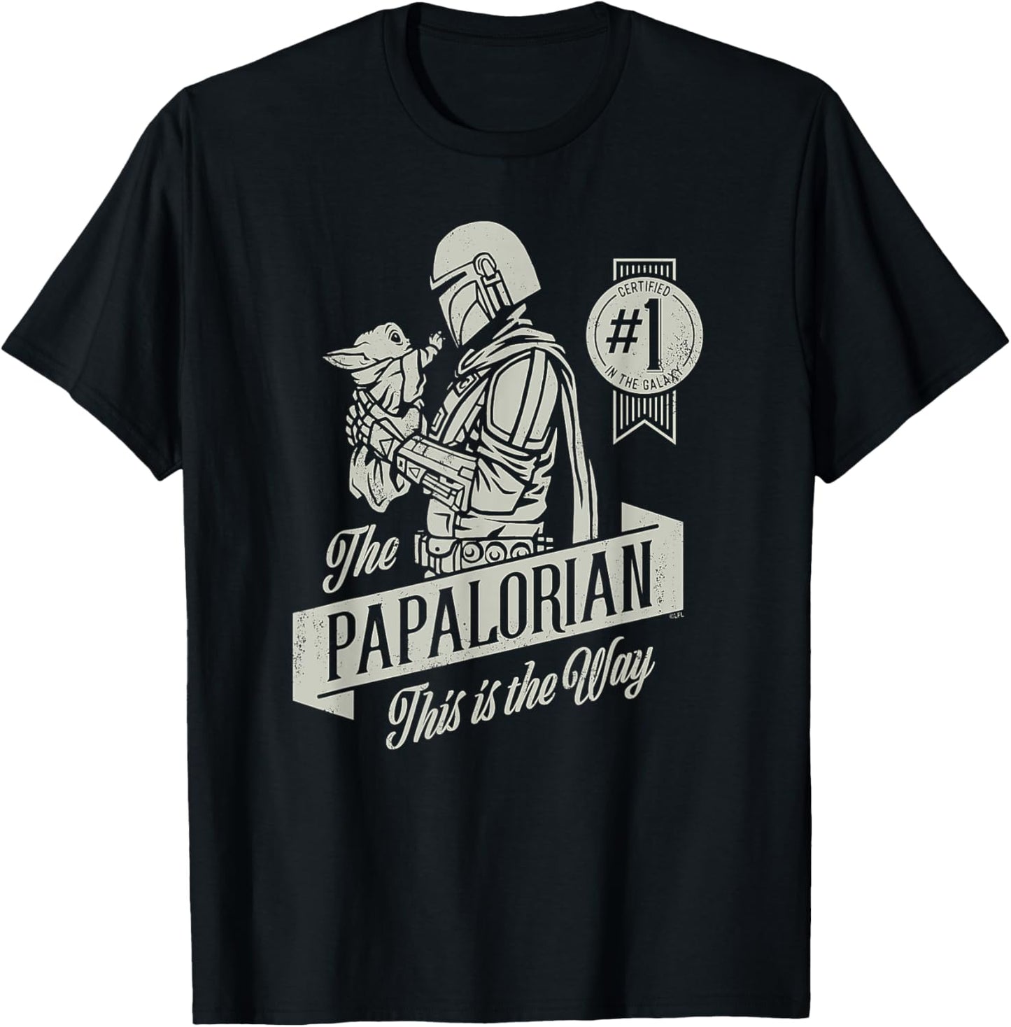 Star Wars The Mandalorian and Grogu Papalorian Father’s Day T-Shirt