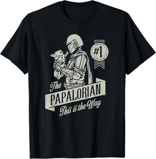 Star Wars The Mandalorian and Grogu Papalorian Father’s Day T-Shirt