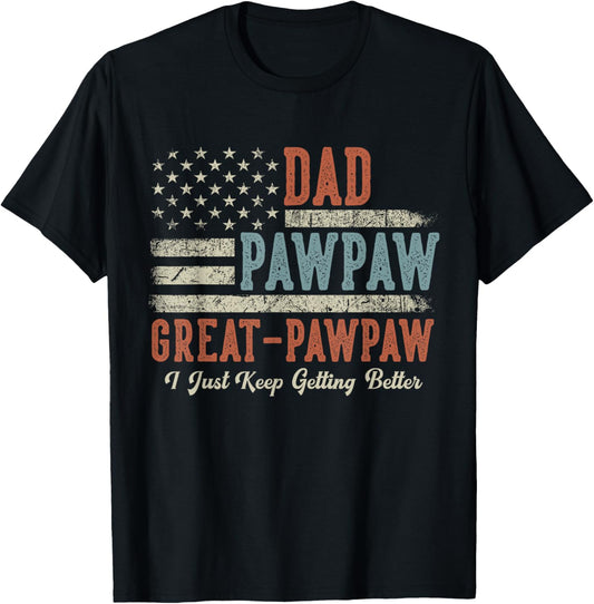 Gifts for Grandpa from Grandkids Dad Pawpaw Great Pawpaw T-Shirt