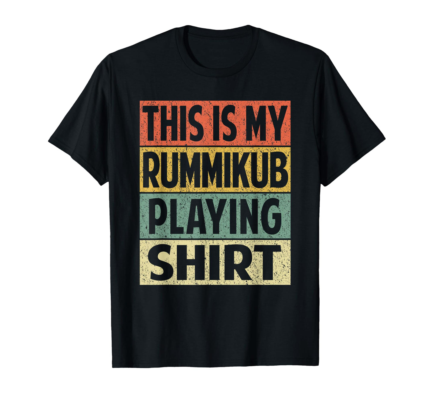 Retro Rummikub Dad Husband Grandpa Mens Womens Game Night T-Shirt