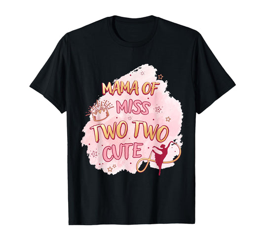 Ballet Girl Second Birthday Mama Ms Two Cute Ballerina Party T-Shirt