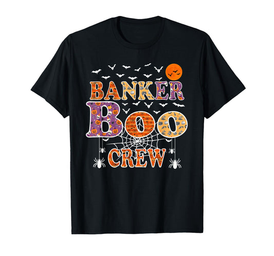 Banker Boo Crew Shirt Funny Halloween Costume T-Shirt