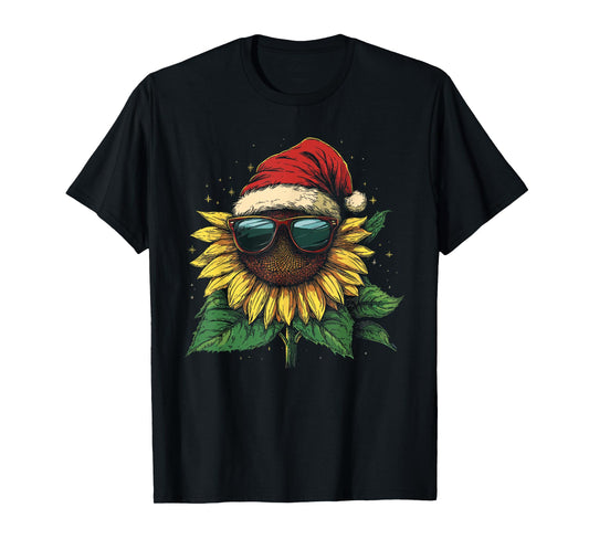 Sunflower Christmas Flower Xmas For Men Women Kids T-Shirt