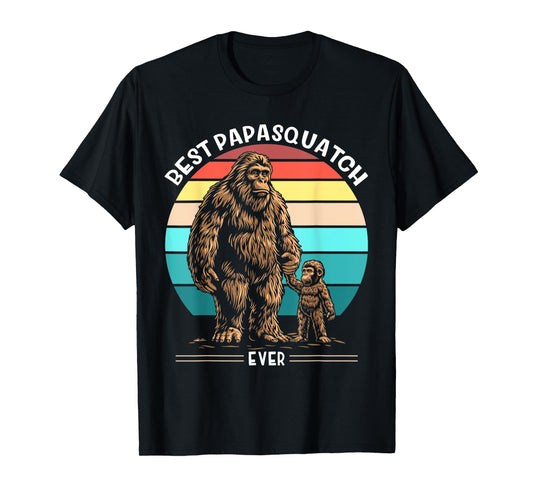 Best Papa Squatch Ever Father's Day Bigfoot Papa T-Shirt