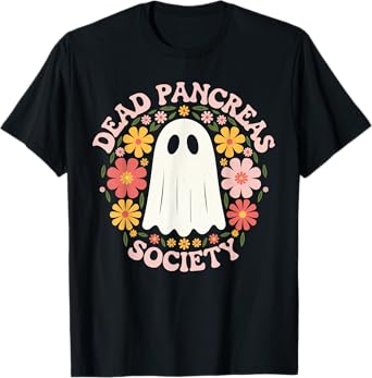 Dead Pancreas Society Ghost Diabetes Awareness T-Shirt