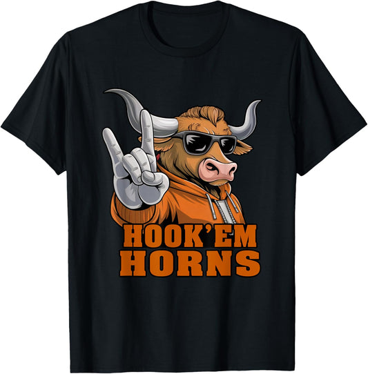 Vintage Longhorn Men Women Kids Girls Boys Spirit Evergreen T-Shirt