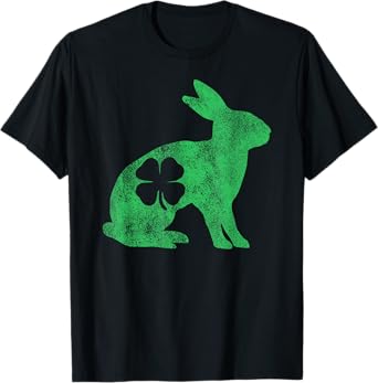 St. Patrick's Day Rabbit Bunny Irish Green Shamrock Gift T-Shirt