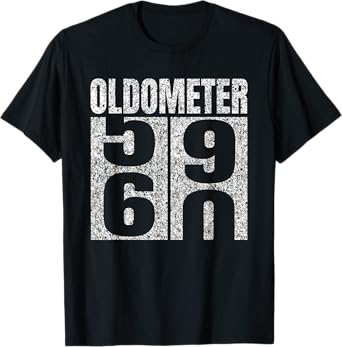 60th Birthday Oldometer 59-60 Vintage Funny Gifts Men Women T-Shirt