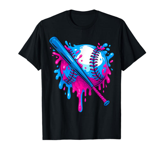 Baseball Ice Cream Drip Respect The Drip Gifts Men Women Kid T-Shirt