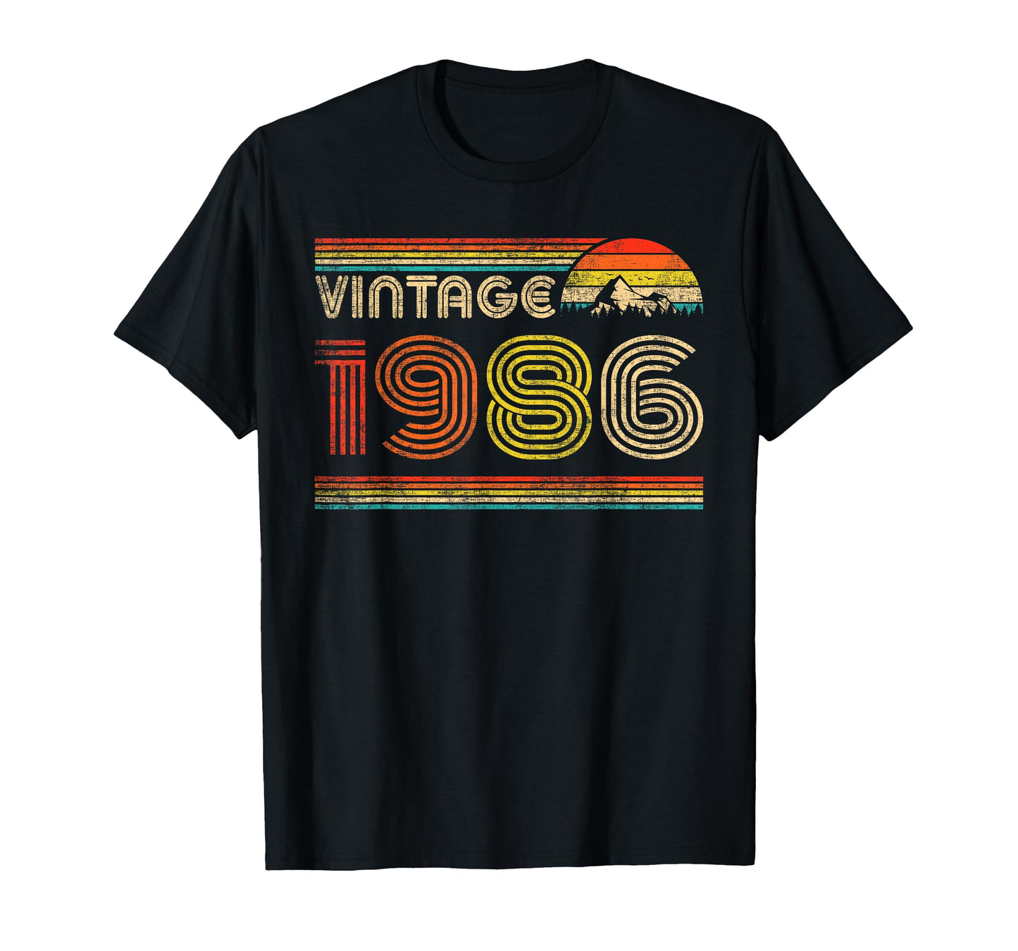 Vintage 1986 Classic 1986 Vintage Year Men Women Birthday T-Shirt